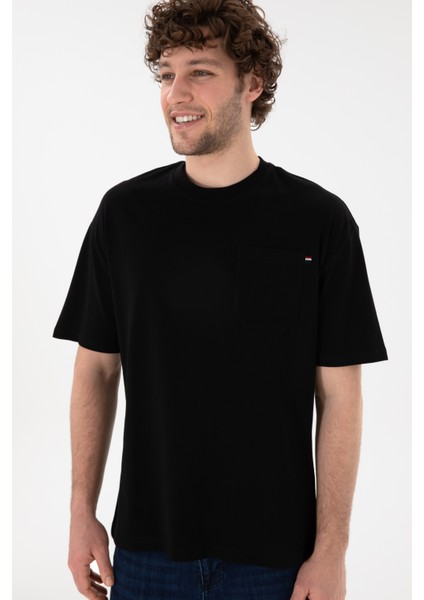 Erkek Siyah Tişört 50305990-VR046 fırsatları