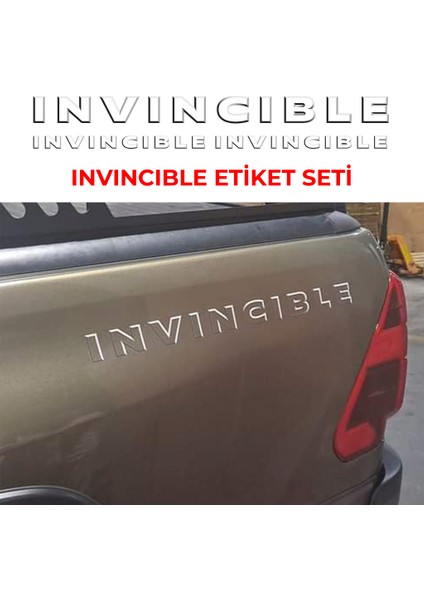 Toyota Hılux Invıncıble Etiket Seti fiyatları