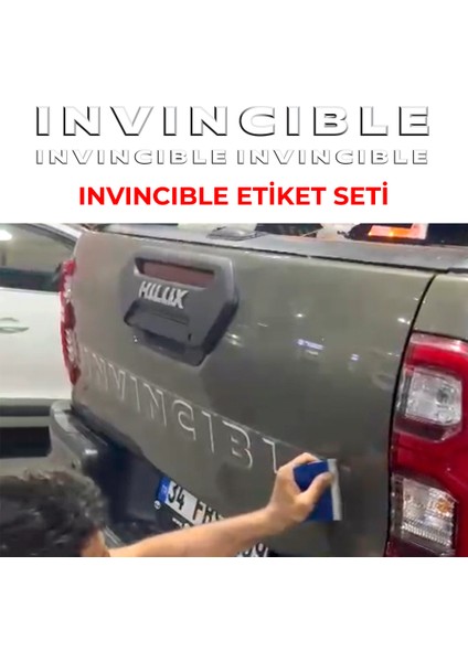 Toyota Hılux Invıncıble Etiket Seti indirimleri