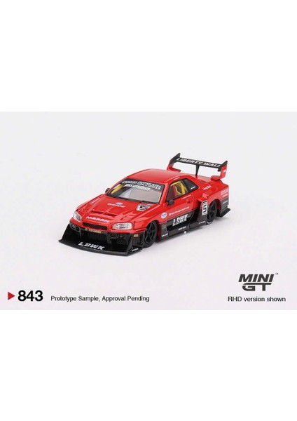 1/64 Nissan LB-ER34 Super Silhouette Skylıne Red/black