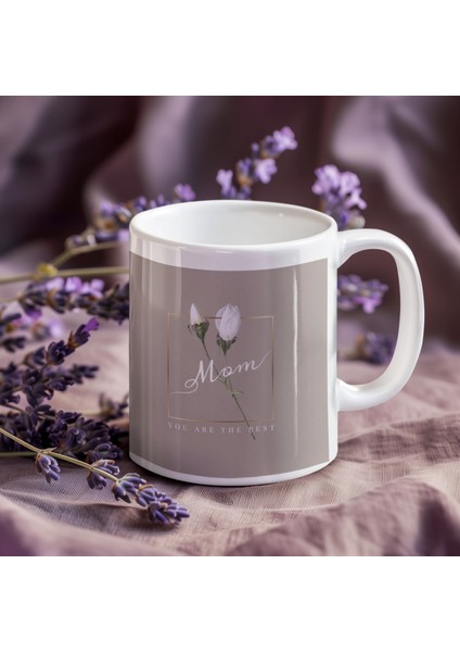 Mom You Are The Best'' Porselen Baskılı Kupa Bardak- 300 ml Anneler Günü Hediyesi modelleri