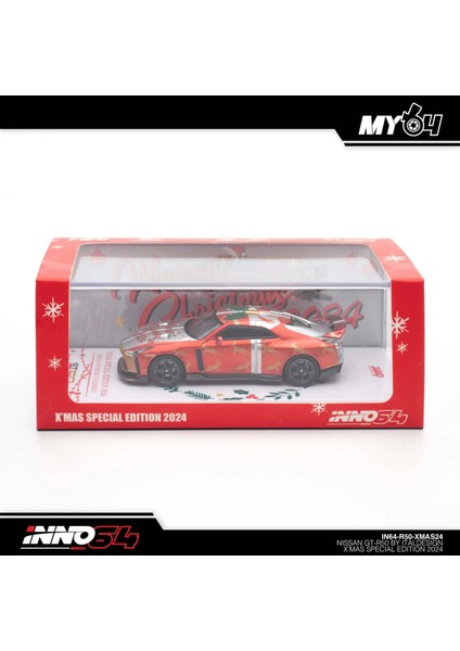 Inno 1/64 Nissan GT-R50 "xmas 2024" Special Edtion IN64-R50-XMAS24