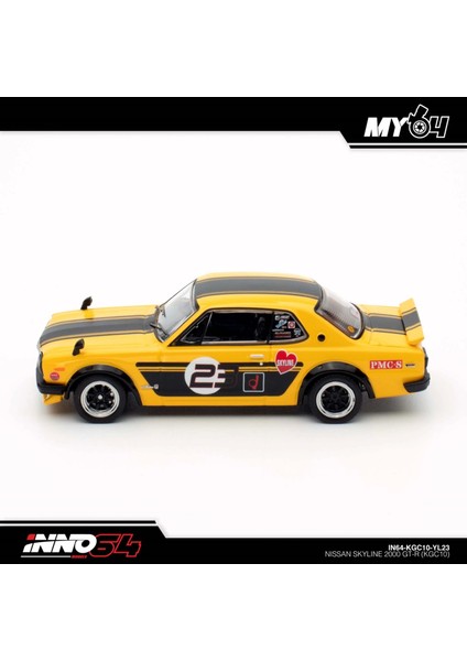 Inno 1/64 Nıssan Skylıne 2000 Gt-R (KPGC10) IN64-KPGC10-YL23