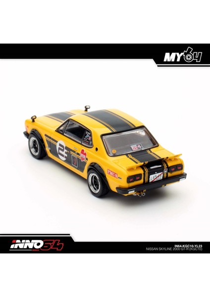 Inno 1/64 Nıssan Skylıne 2000 Gt-R (KPGC10) IN64-KPGC10-YL23