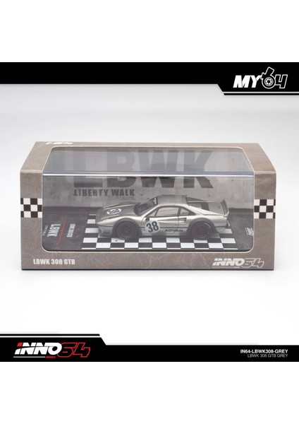 Inno 1/64 Lbwk 308 Gtb Grey IN64-LBWK308-GREY