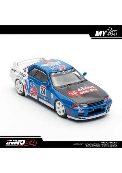 Inno 1/64 Nissan Skyline Gt-R (R32) Singapore Diecast Expo 2024 Special Edition IN64-R32-SGDE24