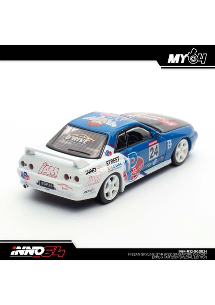 Inno 1/64 Nissan Skyline Gt-R (R32) Singapore Diecast Expo 2024 Special Edition IN64-R32-SGDE24