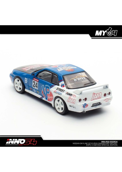 Inno 1/64 Nissan Skyline Gt-R (R32) Singapore Diecast Expo 2024 Special Edition IN64-R32-SGDE24
