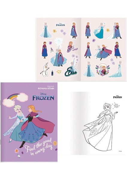 Frozen Çıkartmalı Boyama Kitabı