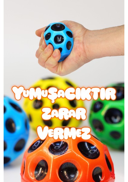 Yükseğe Zıplayan Krater Top Galaksi Uzay Ay Topu Aşırı Zıplayan Bahçe Oyuncağı