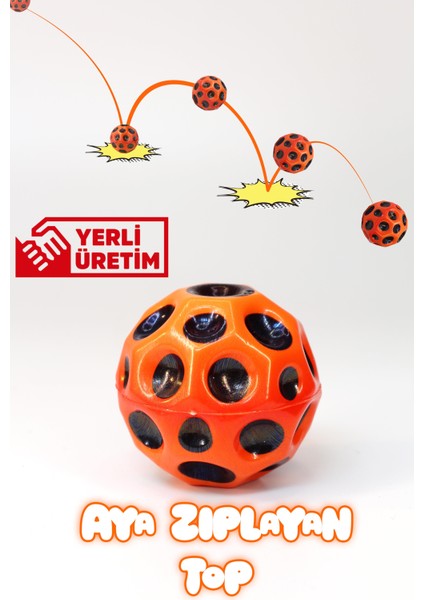 Yükseğe Zıplayan Krater Top Galaksi Uzay Ay Topu Aşırı Zıplayan Bahçe Oyuncağı