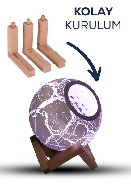 Projeksiyonlu Bluetooth Hoparlör | Dekoratif Gece Lambası