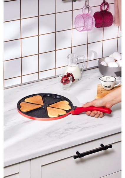 Mutfaksever Biogranit Döküm Love Pankek Tava 26 cm fiyatları