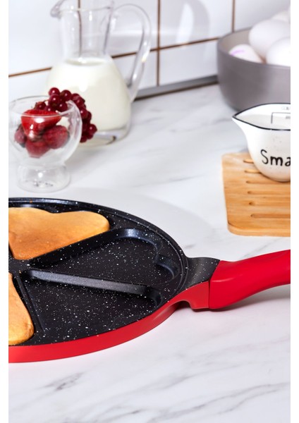 Mutfaksever Biogranit Döküm Love Pankek Tava 26 cm modelleri