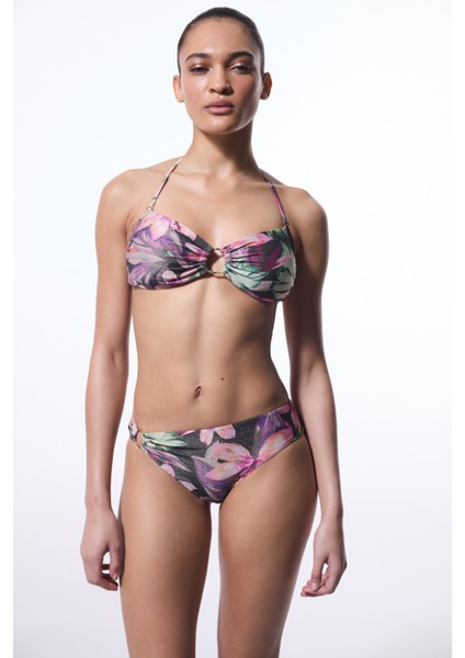 Briella Çiçekli Straplez Bikini Üstü