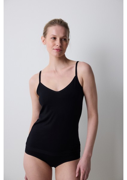 Thin Strap Siyah Atlet