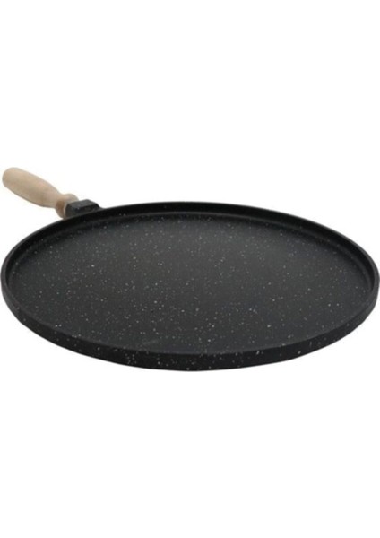Granit Döküm Tava Çift Taraflı Gözleme Izgara Tavası Fırın Tepsisi 3'ü Bir Arada 34CM modelleri