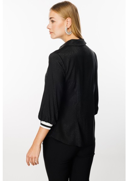 1525 Modailgi Ribanalı Puanlı Jakar Bluz fırsatları