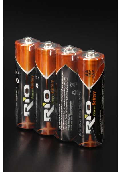 Rio 8li Aa R6P Kalın Kalem Pil Saat Pili Çinko Karbon Pil Zn-C 1.5V
