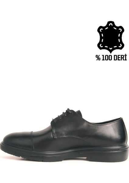 SENATÖR MASKARETLİ DERİ AYAKKABI -SİYAH fırsatları