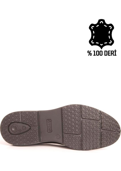 SENATÖR MASKARETLİ DERİ AYAKKABI -SİYAH indirimleri