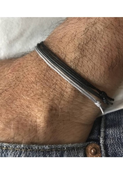 B24 Erkek Bileklik Inci Erkek Siyah Oniks Haçlı Boncuklu Bileklik Erkek Bilezik (Yurt Dışından)