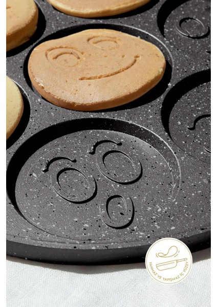 Siyah Alüminyum Döküm 27 cm Krep Tavası modelleri