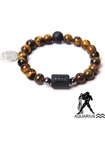 23CM Tarzı Boğa Burcu 12 Burç Doğal Kaplan Gözü Taş Boncuk Bilezik Yıldızlararası Esnek Hayat Ağacı Kolye Bileklik Erkek Kadın Takı (Yurt Dışından) fiyatları