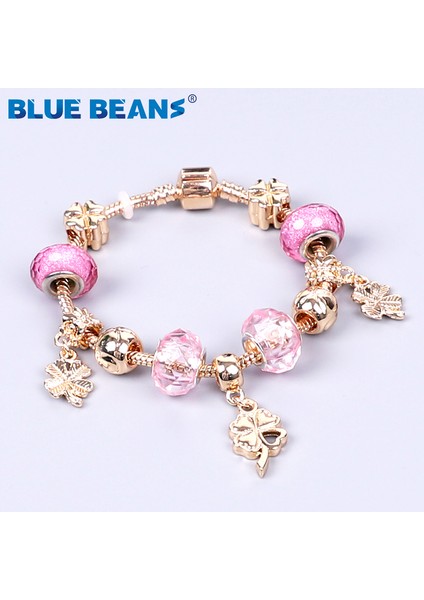 20CM Tarzı A3 2020 Kadınlar Için Boncuklu Bileklik Takılar Altın Bilezik Kızlar Zincir Kristal Bileklik Paslanmaz Çelik Boho Punk (Yurt Dışından)