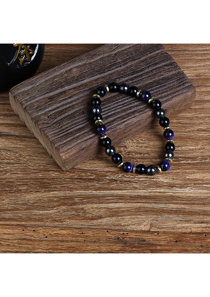 No.31 Tarzı No.22 Boyutu Doğal Kaplan Gözü Obsidyen Hematit Boncuklu Bileklik Erkekler Için Manyetik Sağlık Koruma Kadınlar Ruh Takı Hediye Pulsera Hombre (Yurt Dışından)