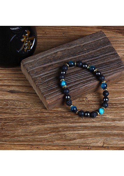 No.31 Tarzı No.22 Boyutu Doğal Kaplan Gözü Obsidyen Hematit Boncuklu Bileklik Erkekler Için Manyetik Sağlık Koruma Kadınlar Ruh Takı Hediye Pulsera Hombre (Yurt Dışından)