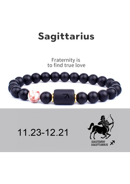 L-21CM Tarzı No.7 Boyutu Yeni 8mm Siyah Taş Boncuk Kova Çift Bileklik Erkek Bileklik Kadınlar Için Pulseras Masculina Hombre Erkek Erkek Takı (Yurt Dışından)