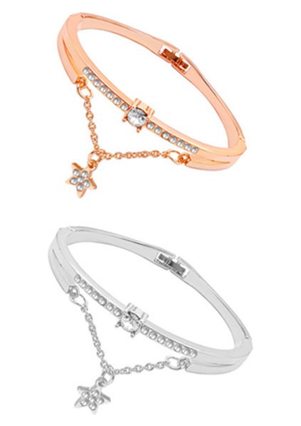 22CM Tarzı Altın Lüks Ünlü Takılar Gül Altın Paslanmaz Çelik Bilezikler Kadın Kalp Bilezikler Sonsuza Kadar Aşk Şans Bileziği Kadınlar Için (Yurt Dışından) fırsatları