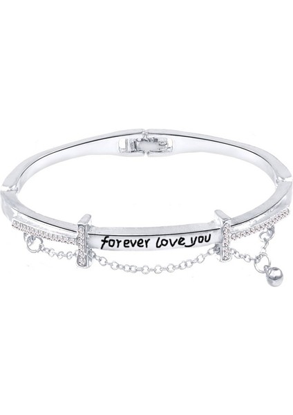 22CM Tarzı Altın Lüks Ünlü Takılar Gül Altın Paslanmaz Çelik Bilezikler Kadın Kalp Bilezikler Sonsuza Kadar Aşk Şans Bileziği Kadınlar Için (Yurt Dışından) indirimleri