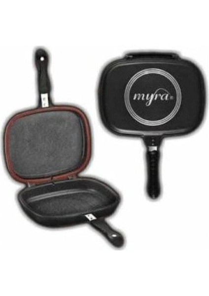 Myra Grill Pan 32 cm Çift Taraflı Tava