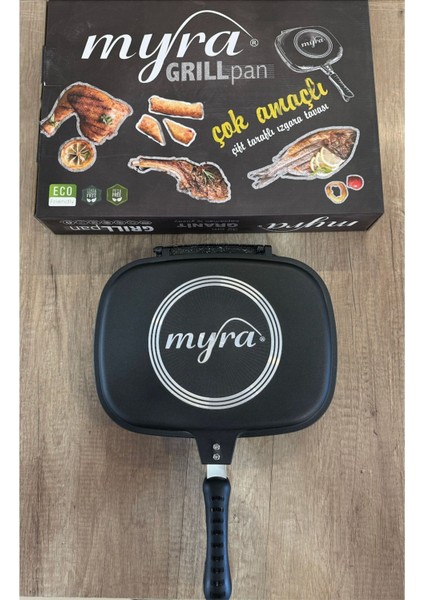 Myra Grill Pan 32 cm Çift Taraflı Tava fırsatları