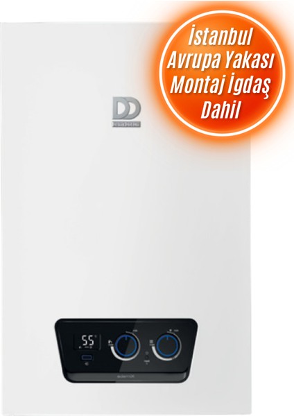 Ademix 18/24 Tam Yoğuşmalı Kombi (İstanbul Avp. Yakası Montaj Dahil)