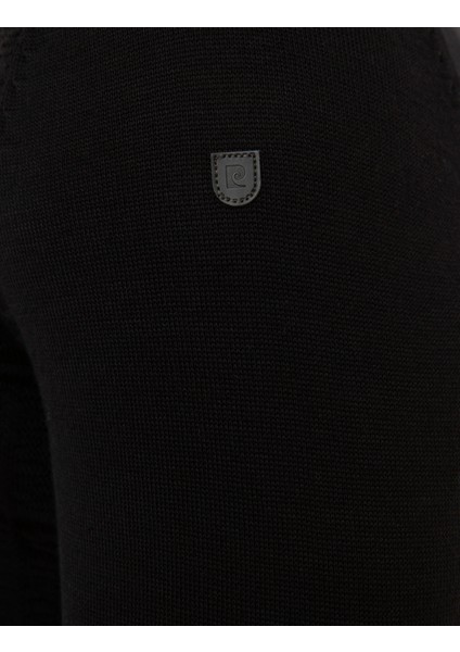 Erkek Siyah Slim Fit Triko Kazak 50218120-VR046