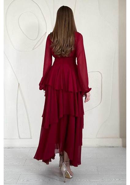 Dik Yaka Bel Detaylı Elbise fırsatları