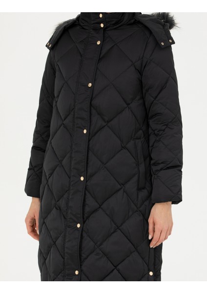 Kadın Siyah Kaban 50272233-VR046