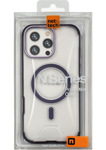 Apple iPhone 16 Pro Uyumlu Wendell Magsafe Arka Koruma Kılıf