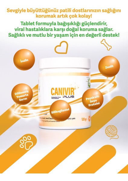Canivir Plus 120g Tablet Köpekler İçin Dış Etkenlere Karşı Destek
