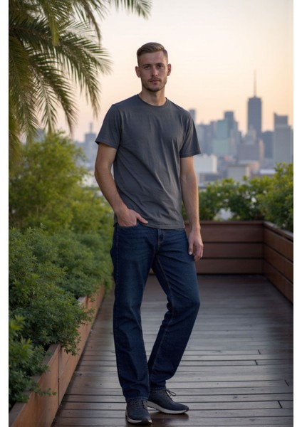 Erkek %100 Pamuk Straight Jeans modelleri