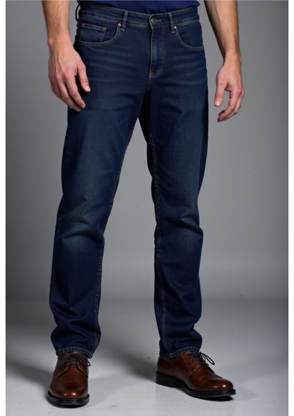 Erkek %100 Pamuk Straight Jeans fırsatları