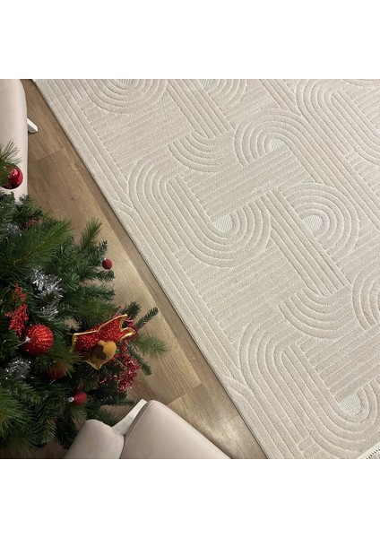 Level EN270 Bej Modern Halı modelleri