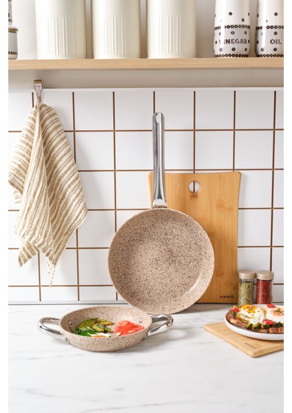 Biogranit Nare Tava - Sahan Set Wood