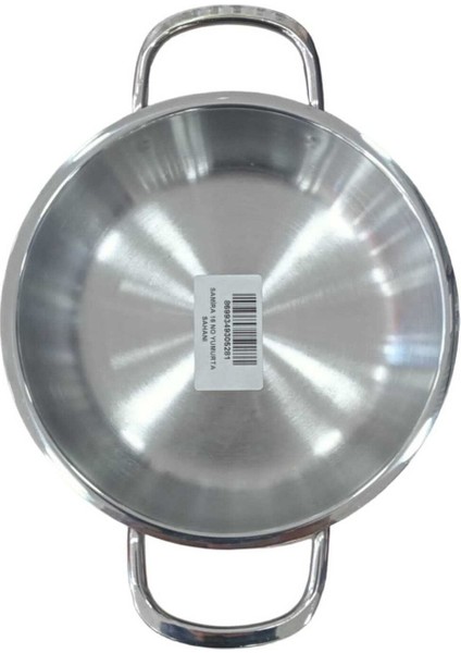 3 Lü Çelik Sole Tava Yumurta Sahan Seti Kapsül Tabanlı 16CM ,18CM ,20 cm