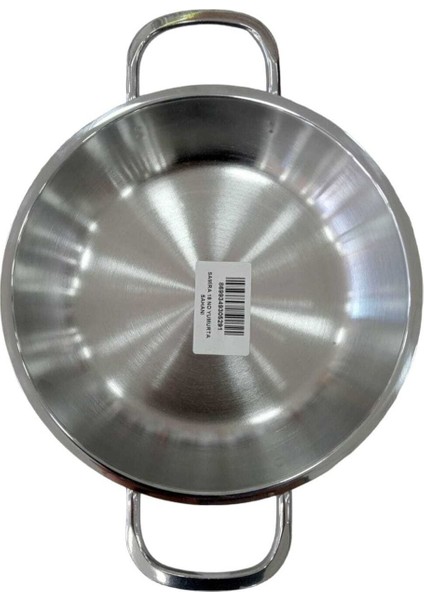 3 Lü Çelik Sole Tava Yumurta Sahan Seti Kapsül Tabanlı 16CM ,18CM ,20 cm