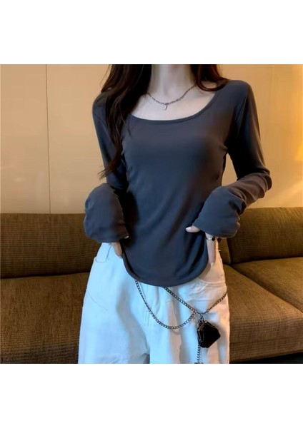 Uzun Kollu Y2K Cahron Basic Bodysuit fiyatları