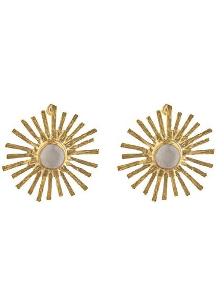 Altın Kaplama Geometrik Güneş Küpe fiyatları